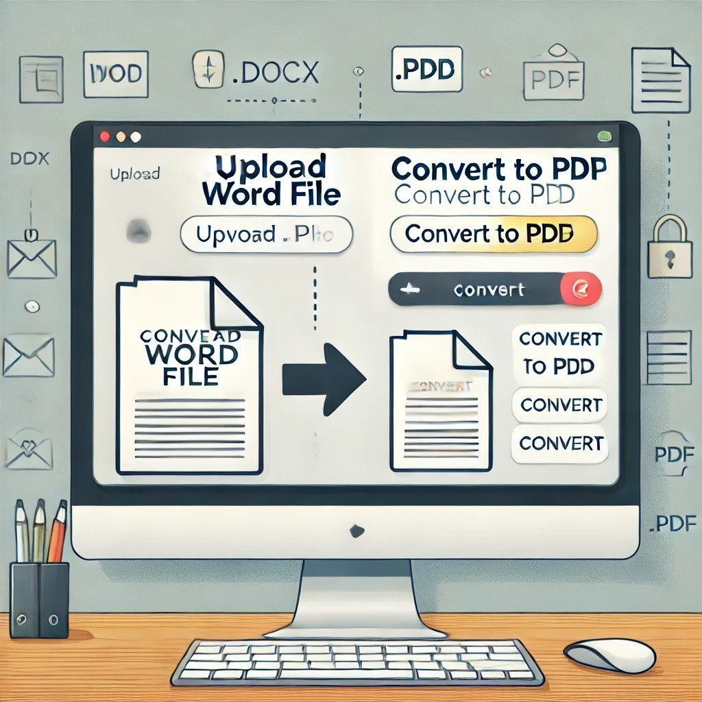 Convert any file word to pdf or excel to pdf